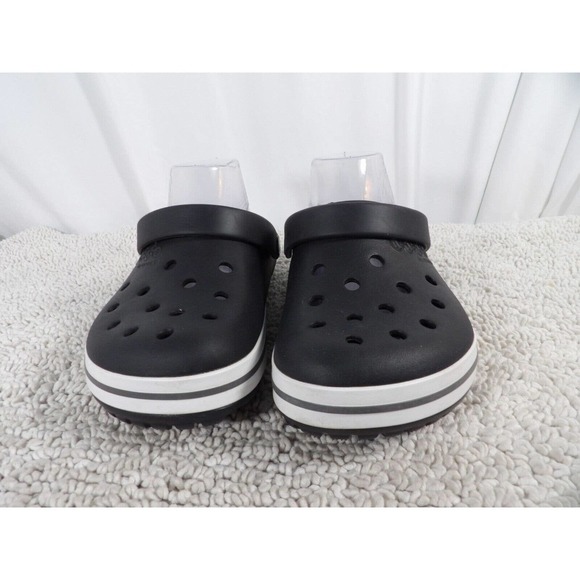 Jibbitz By Crocs Kilby Unisex Adults Black Perforated Clog Shoes Size US M6 W8 - Picture 2 of 7